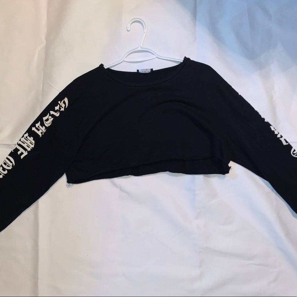 cropped long sleeve